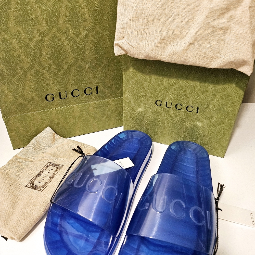 New Gucci Men Slides Sandals